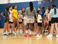 Former WNBA Star Inspires Young Athletes at Cooper City Optimist Practice