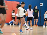 Former WNBA Star Inspires Young Athletes at Cooper City Optimist Practice