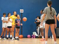 Former WNBA Star Inspires Young Athletes at Cooper City Optimist Practice