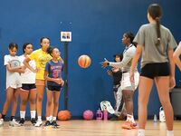 Former WNBA Star Inspires Young Athletes at Cooper City Optimist Practice