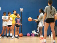 Former WNBA Star Inspires Young Athletes at Cooper City Optimist Practice