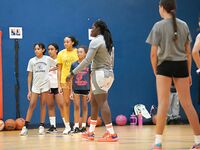 Former WNBA Star Inspires Young Athletes at Cooper City Optimist Practice