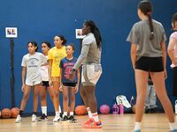 Former WNBA Star Inspires Young Athletes at Cooper City Optimist Practice
