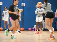 Former WNBA Star Inspires Young Athletes at Cooper City Optimist Practice