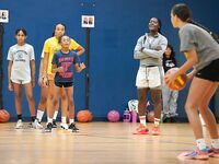 Former WNBA Star Inspires Young Athletes at Cooper City Optimist Practice