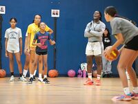 Former WNBA Star Inspires Young Athletes at Cooper City Optimist Practice