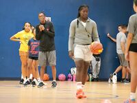 Former WNBA Star Inspires Young Athletes at Cooper City Optimist Practice