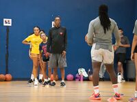 Former WNBA Star Inspires Young Athletes at Cooper City Optimist Practice