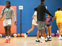 Former WNBA Star Inspires Young Athletes at Cooper City Optimist Practice
