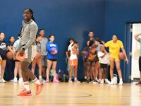 Former WNBA Star Inspires Young Athletes at Cooper City Optimist Practice