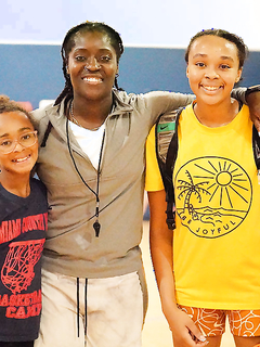 Former WNBA Star Inspires Young Athletes at Cooper City Optimist Practice
